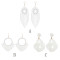 E-5862 Fashion elegant white pearl tassel earrings urban party women gift jewelry