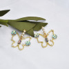 E-5863 Fashion Rhinestone Butterfly studs Earrings for Women Wedding Party Jewelry Gift