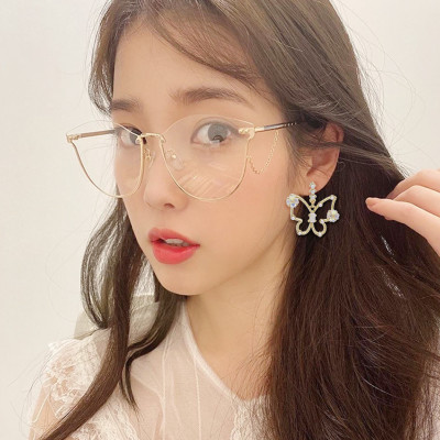 E-5863 Fashion Rhinestone Butterfly studs Earrings for Women Wedding Party Jewelry Gift