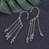 E-5864 Fashion Ethnic Long Jhumka Earrings Indian Jewelry Gypsy Bell Tassel Women Statement Afghan Egypt Turkish Earrings Jewelry