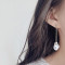 E-5866 Fashion summer Rhinestone Imitation pearls tassel Earrings for Women Wedding Party Jewelry Gift