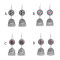 E-5867 Indian Jhumka Earrings for Women Boho Flower Bells Tassel Statement Earring Gypsy Party Jewelry
