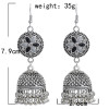 E-5867 Indian Jhumka Earrings for Women Boho Flower Bells Tassel Statement Earring Gypsy Party Jewelry