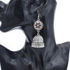 E-5867 Indian Jhumka Earrings for Women Boho Flower Bells Tassel Statement Earring Gypsy Party Jewelry
