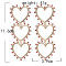 E-5868 Fashion Rhinestone Heart Pendant Long Earrings for Women Wedding Party Jewelry Gift