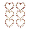 E-5868 Fashion Rhinestone Heart Pendant Long Earrings for Women Wedding Party Jewelry Gift