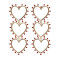 E-5868 Fashion Rhinestone Heart Pendant Long Earrings for Women Wedding Party Jewelry Gift