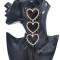 E-5868 Fashion Rhinestone Heart Pendant Long Earrings for Women Wedding Party Jewelry Gift