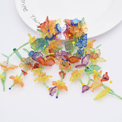 E-5869 Fashion Flower Daisy Earrings for Women Jewelry Sweet Candy Girl Fresh Colorful Petal Gift Gold Wire Ball Fashion Korean Earrings