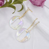 E-5871 Korean Fashion butterfly water round shape drop Earrings summer Jewelry