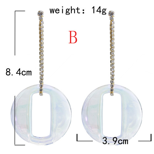 E-5871 Korean Fashion butterfly water round shape drop Earrings summer Jewelry