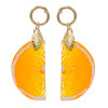 E-5874 Fashion Three-dimensional Simulation Orange Fruit Earrings Female Jewelry