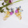 E-5875 Fashion Hand-woven Acrylic Crystal Flower Tassel Earrings