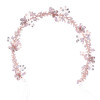 F-0783 Elegant Rose Gold Flower Crystal Pearl Headbands Bridal Party Wedding Hair Accessories