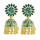 E-5880 Indian Jhumka Earrings for Women Gold Metal Sunflower Crystal Bells Tassel Earring Party Jewelry Gift
