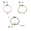 B-1059 Vintage golden bells colorful beads woven bracelets charming jewelry accessories