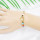 B-1059 Vintage golden bells colorful beads woven bracelets charming jewelry accessories