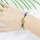 B-1059 Vintage golden bells colorful beads woven bracelets charming jewelry accessories