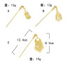 F-0784 Antique Vintage China Ethnic Hair Sticks Carved Flower Pendant Tassel For Women Unique Jewelry Hair Accessories