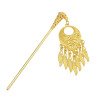F-0784 Antique Vintage China Ethnic Hair Sticks Carved Flower Pendant Tassel For Women Unique Jewelry Hair Accessories