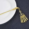 F-0784 Antique Vintage China Ethnic Hair Sticks Carved Flower Pendant Tassel For Women Unique Jewelry Hair Accessories