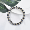 B-1020 Eye Style Beaded with Lucky Hand Pendant Charms Bracelet for Women Vacation Jewelry