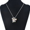 N-7403 Fashion Diamond Small Animal Love Pendant Clavicle Chain Necklace