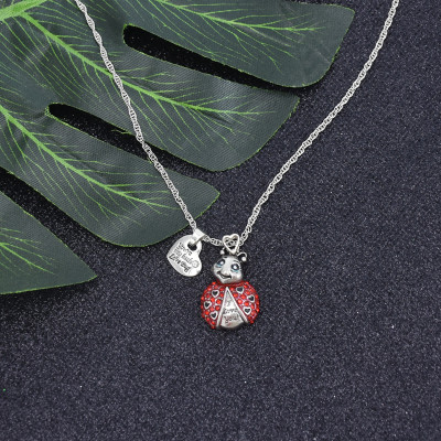 N-7403 Fashion Diamond Small Animal Love Pendant Clavicle Chain Necklace