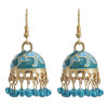 E-5891 Vintage Gold Alloy Bells Tassel Birdcage Indian Jhumka Earrings for Women Bohemian Party Jewelry
