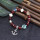 B-1063  Pattern color beads transparent crystal bracelet ethnic style beaded ladies new jewelry