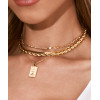 N-7406  4Pcs/Set Silver Gold Chain Human Head Pendant Choker Necklaces for Women Bohemian Party Jewelry