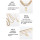 N-7406  4Pcs/Set Silver Gold Chain Human Head Pendant Choker Necklaces for Women Bohemian Party Jewelry
