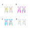 E-5898   4 Colors Eelgant Butterfly Shape Drop Earrings for Women Girl Pearl Beaded Statement Earring Party Jewelry