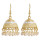 E-5899  Indian Gold Metal Bells Tassel Earrings for Women Bohemian Acrylic Beaded Statement Earring Party Jewelry Gift