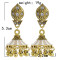 E-5905 Vintage crystal bell tassel earrings party gift women Jewelry