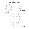 N-7407  Fashion Simple Beads Strand Necklace Bracelet Set Women String Beaded Short Women Necklace Jewelry Chokers Bracelet Gift