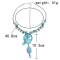 N-7409  Bohemia Silver Chain turquoise green stone Pendant Choker Necklaces for Women Party Jewelry