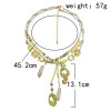 N-7411  Vintage Fruit Pendant Bells White Stone Pendant Choker Necklaces for Women Bohemian Party Jewelry Gift