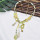 N-7411  Vintage Fruit Pendant Bells White Stone Pendant Choker Necklaces for Women Bohemian Party Jewelry Gift