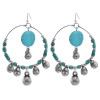 E-5910  New Ethnic Bohemian Turquoise Stone Drop Dangles Earrings for Women Vintage Party Statement Jewelry