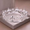 F-0791  Fashion gold silver alloy shiny crystal big crown Jewelry
