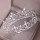 F-0791  Fashion gold silver alloy shiny crystal big crown Jewelry