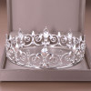 F-0791  Fashion gold silver alloy shiny crystal big crown Jewelry