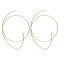 E-5913  Fashion Round Dangle Drop Korean Earrings For Women Geometric Round Gold Earring Wedding Jewelry