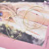E-5913  Fashion Round Dangle Drop Korean Earrings For Women Geometric Round Gold Earring Wedding Jewelry