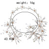 F-0794  Bride gold crystal pearl diamond headband hair accessories jewelry set women wedding hair accessories