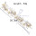 F-0796 Fashion Bride gold crystal pearl flower headband Jewelry women wedding hair accessories