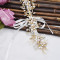 F-0796  Fashion Bride gold crystal pearl flower headband Jewelry women wedding hair accessories