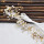 F-0796 Fashion Bride gold crystal pearl flower headband Jewelry women wedding hair accessories