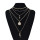 N-7416  Bohemian style multi-layer necklace retro coin pendant necklace geometric collar women jewelry